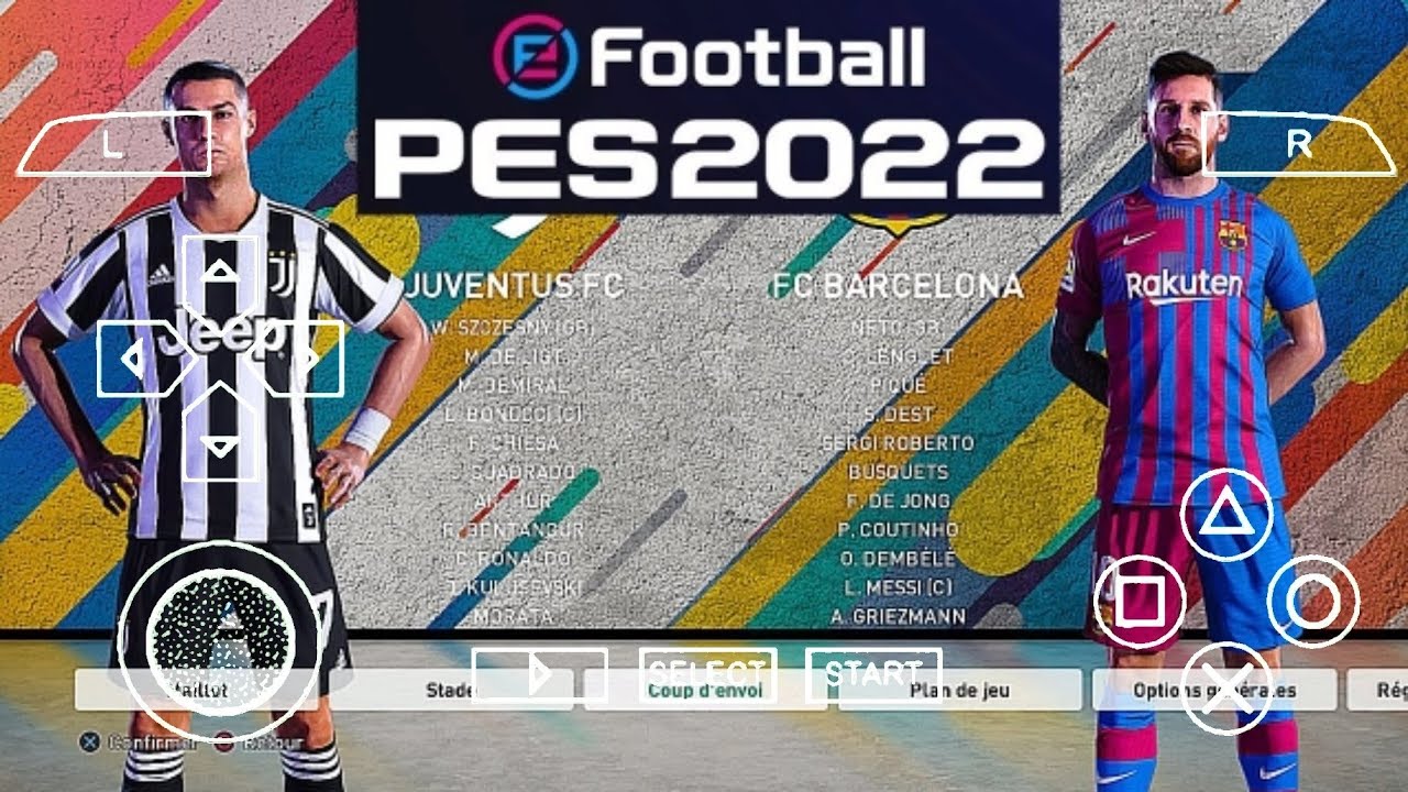 Télécharger PES 2022 PSP Commentaire Anglaise Camera PS5 & Camera