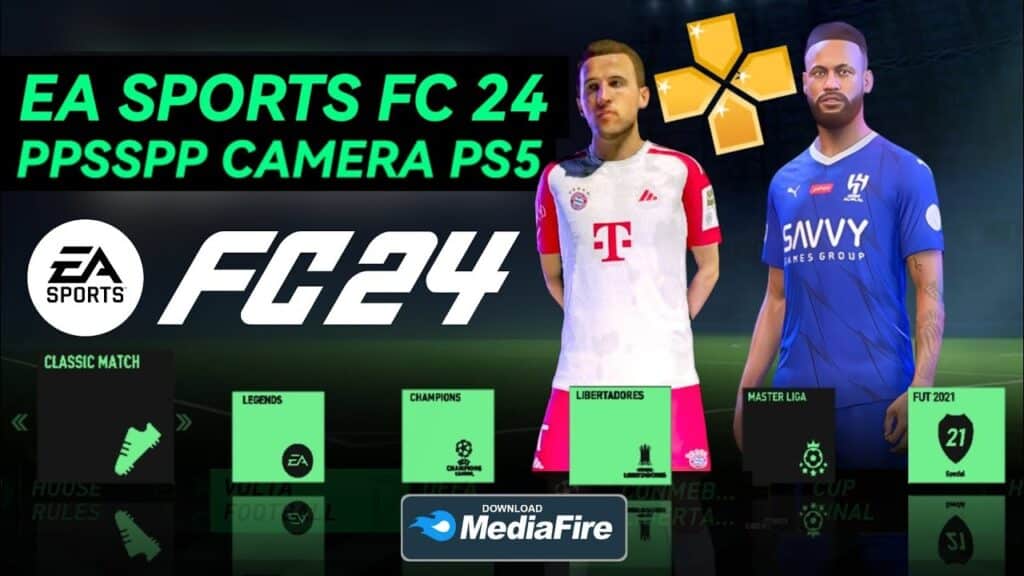 FIFA 2024 PPSSPP ISO Camera Ps4
