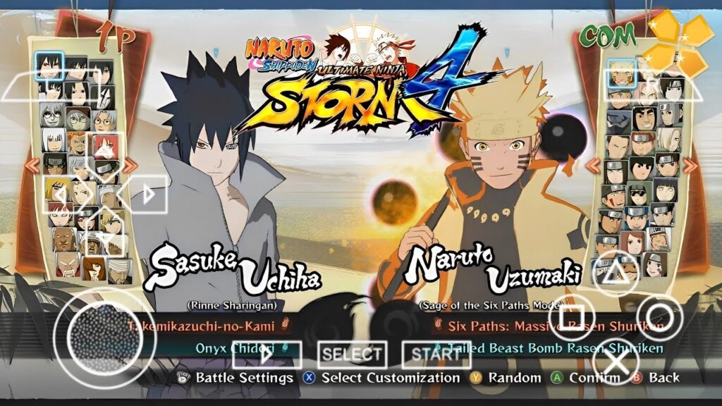 Naruto Shippuden Ultimate Ninja Storm 4 PPSSPP Android