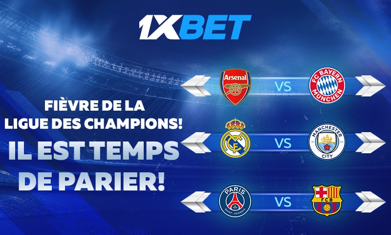 Parie sur les quarts de finale de la Ligue des champions
