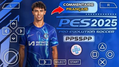 PES 2025 PPSSPP Commentaire Français Camera PS5 pour Android