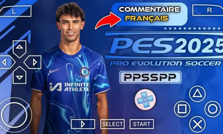 Télécharger PES 2025 PPSSPP Commentaire Français Camera PS5 pour Android 1 PES 2025 PPSSPP Commentaire Français Camera PS5 pour Android