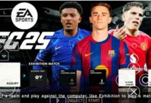 eFootball PES V2 ISO EA Sports FC 2025 PPSSPP Nouveaux kits et transfert Meilleurs graphiques Real Face Version anglaise 16 FIFA 2025 PPSSPP Mod 14 EA SPORTS FC 25 PSP ISO