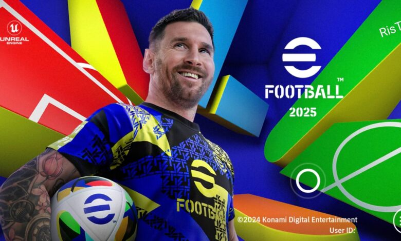 Télécharger PES 2025 PPSSPP ISO Camera PS4 [eFootball PES 2025 PSP Iso Save Data Texture files]