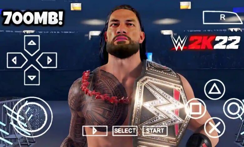 700MB PPSSPP hautement compresse WWE 2K22.webp