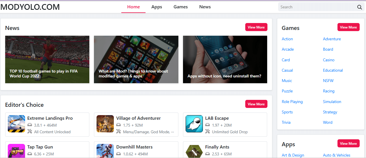 Modyolo : Meilleur Site pour Télécharger des Jeux et Applications Android MOD 5 Modyolo