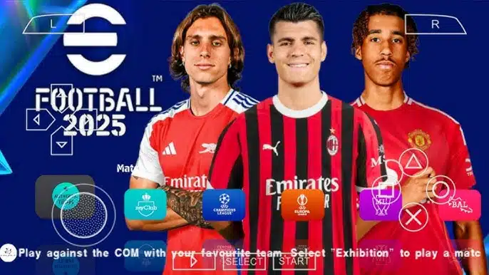 Téléchargez eFootball PES 2025 PPSSPP – PSP ISO avec caméra PS5 1 eFootball PES 2025 PPSSPP – PSP ISO