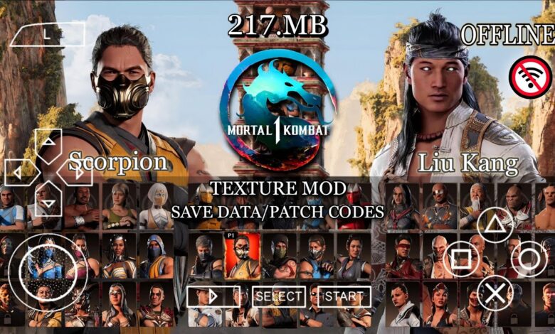 Télécharger Mortal Kombat 1 PPSSPP ISO sur Android – Version Offline avec Nouveaux Personnages et Modes 1 Mortal Kombat 1 PPSSPP ISO sur Android