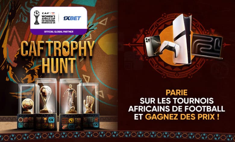 CAF Trophy Hunt : gagnez un iPhone, un MacBook, une PlayStation et d’autres prix grâce à l’offre 1xBet ! 1 CAF Trophy Hunt