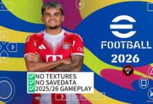Télécharger eFootball PES 2026 PPSSPP ISO No Textures No SaveData Android 19 eFootball PES 2026 PPSSPP ISO No Textures No SaveData