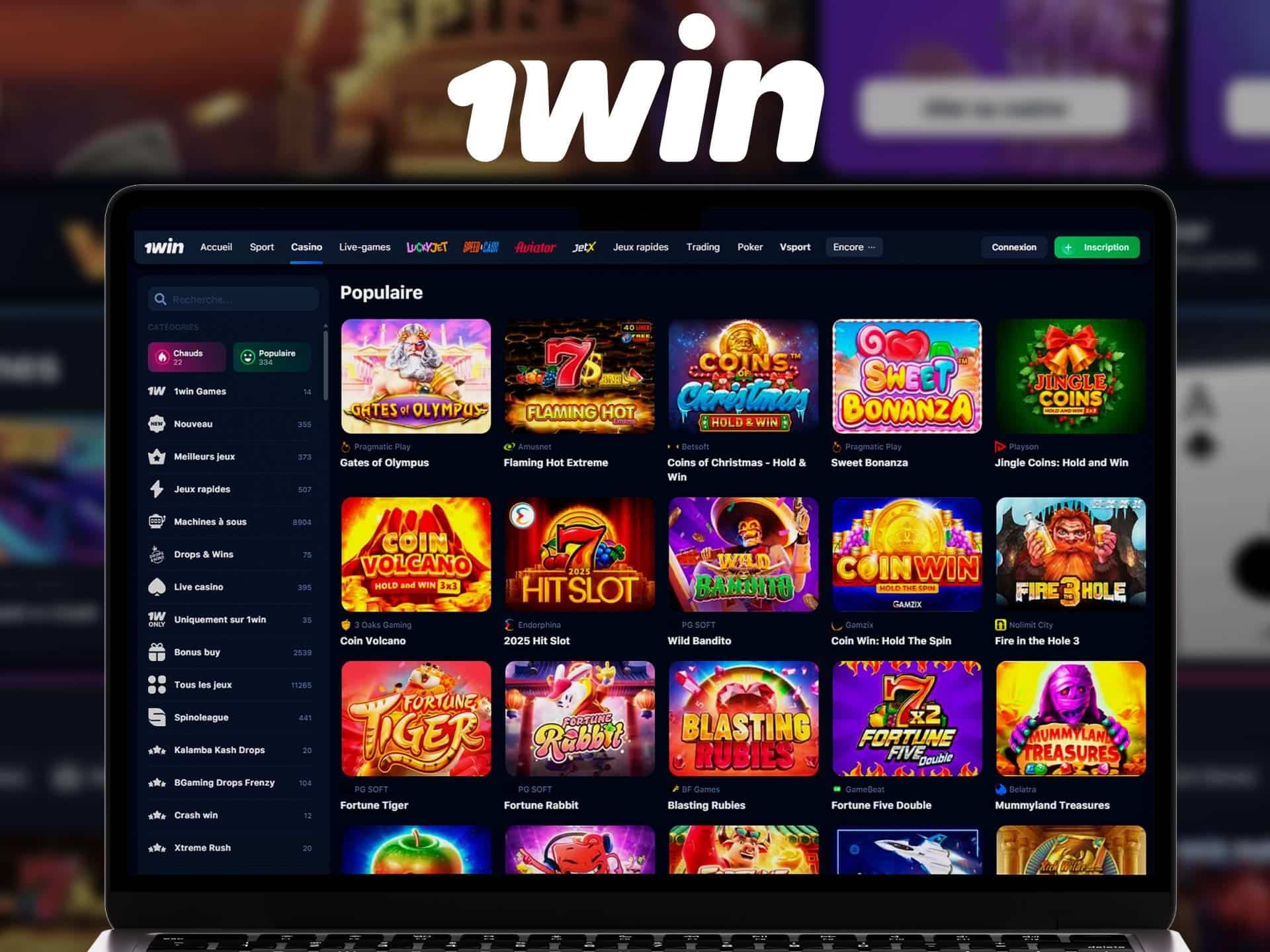 Meilleurs Jeux de Casino 1win Côte d'Ivoire