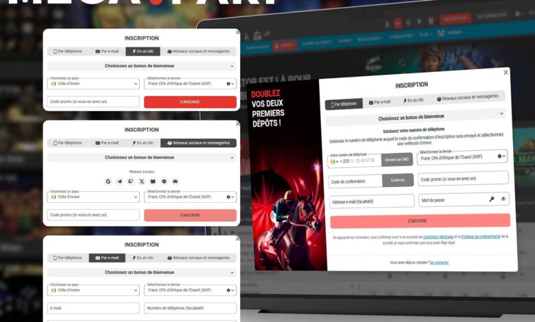 parier sur Megapari en Côte d'Ivoire