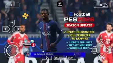 Télécharger eFootball 2026 PPSSPP avec Commentaire Arabe