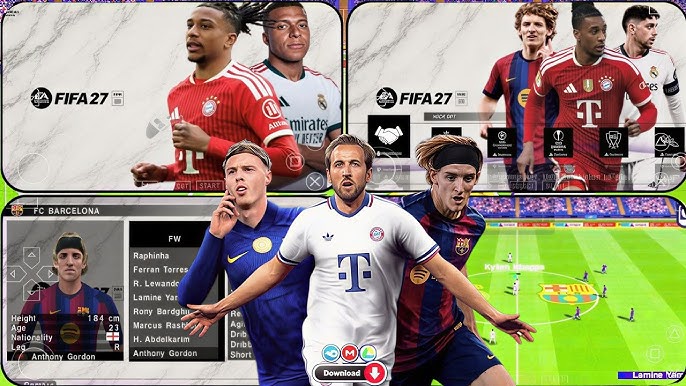 Télécharger FIFA 2027 PSP Offline 4K Camera