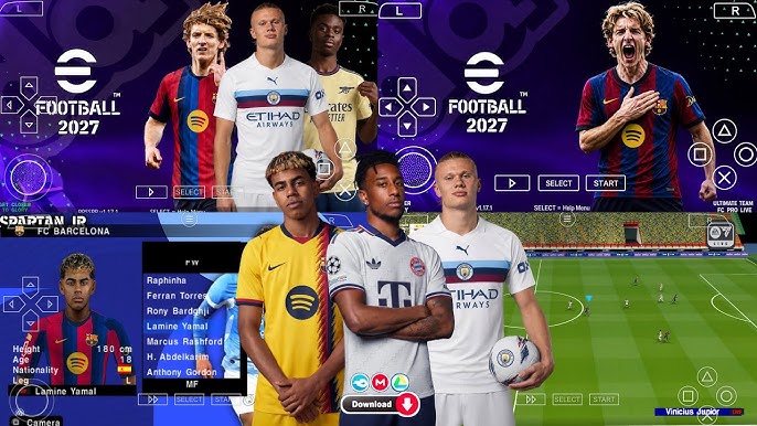 Télécharger PES 2027 PPSSPP ISO Français Sans Bug 3 télécharger et installer PES 2027 PPSSPP